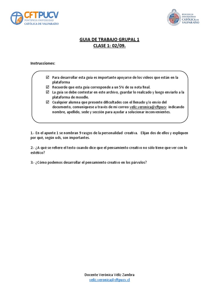 Guía 1-1 | PDF | Crecimiento personal y profesional | Relaciones ...