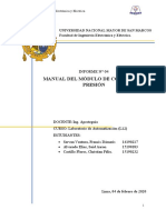 Auto - Informe N°4 Manual Del Modulo de Control de Presion