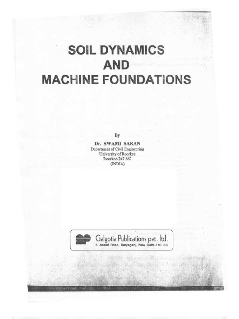 Soil Dynamics and Machine Foundations Swami Saran_2 Resonance Force