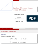 Presentación Sobre SEDL Operadores Diferenciales