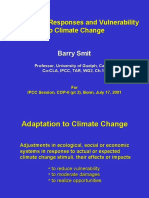 Adaptation Responses and Vulnerability To Climate Change