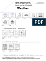 Weather: Lesson Materials Pack