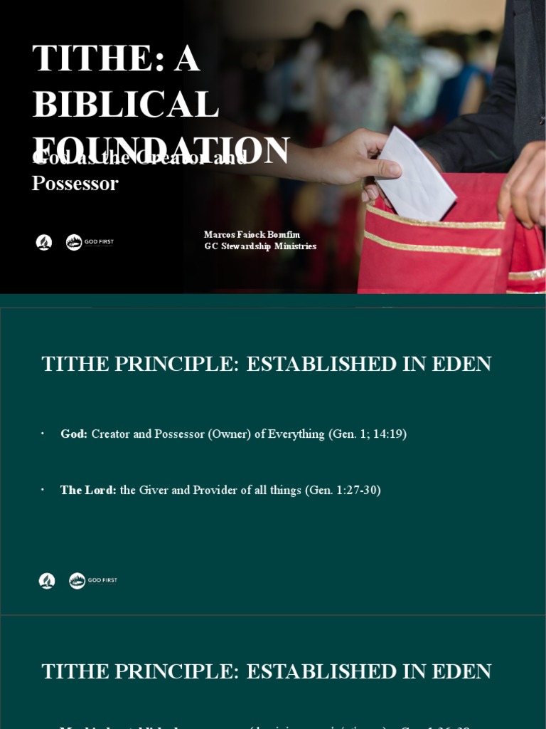 Biblical Foundations of Tithing | PDF | Tithe | Book Of Genesis