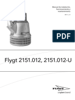 Flygt 2151.012 Manual de Instalacion, Funcionamiento y Mantenimiento
