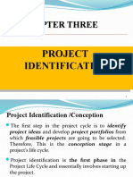 Chapter 3 Project Identification and Feasibility