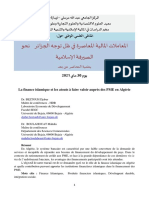 La Finance Islamique Et Les Atouts à Faire Valoir Auprès Des PME en Algérie
