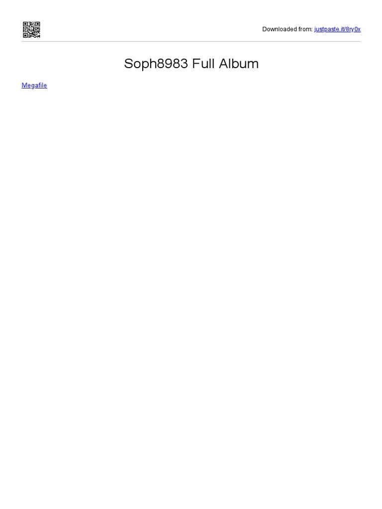 Soph8983 Full Album: Megafile | PDF