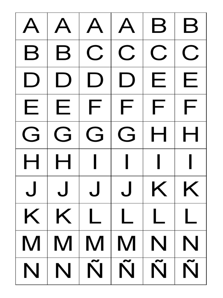 Equipo de Letras para Formar Palabras | PDF