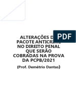 Alterações Do Pacote Anticrime No Direito Penal