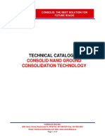 Technical Catalogue of CONSOLID Nano Ground Consolidation Technology