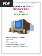 Book Shop Project File