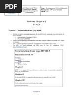 Exercices corrigés HTML et CSS PDF | PDF | Html | HTML5