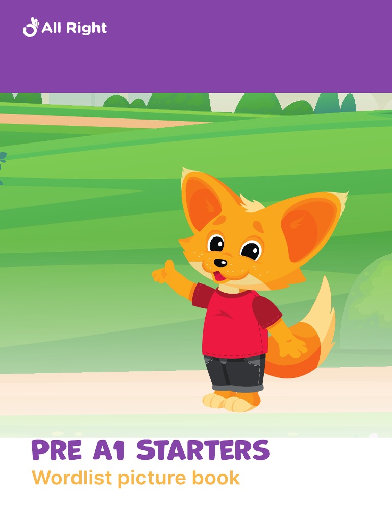 Pre A1 Starters Wordlist Picture Book PDF