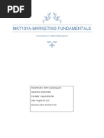 MKT101A - Nguyen - Q - Assessment 2 Marketing Report