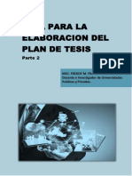 Guia para La Elaboracion de Plan de Tesis 2