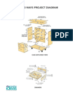 1 Cart 3 Ways Project Diagram: Case Exploded View