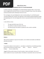 Practical No.4 Introducion To Class Diagrams: Members