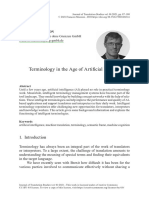 Terminology in The Age of Artificial Intelligence: François Massion