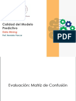 Calidad Del Modelo Predictivo: Data Mining