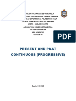 Present and Past Continuous (Progressive)