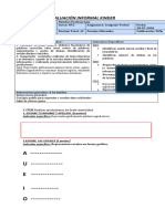 Evaluación Informal Kinder