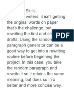 Creative Uses for Random Paragraphs | PDF | Career & Growth | Language ...