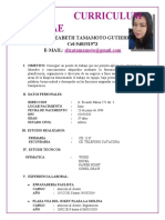 Curriculum Vitae: Nelly Elizabeth Tamamoto Gutierrez Cel:940191973 E-Mail