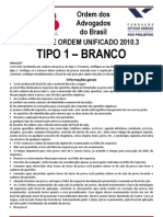 EXAME DE ORDEM UNIFICADO 2010.3 - TIPO 1 - BRANCO