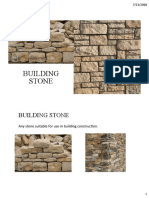 BUILDING TECH 1 Lect 3 MASONRY - Building Stones
