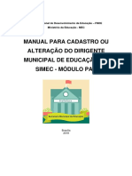 Manual Cadastro Ou Alteracao Dirigente Municipal Educacao