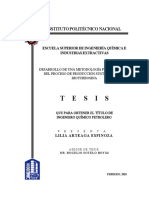 Tesis Desarrollo de Una Metodología para El Diseño Del Proceso de Producción Sustentable de Bioturbosina.