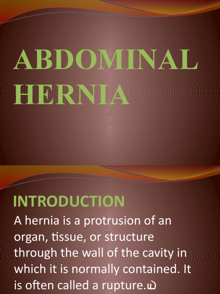 Overview of Abdominal Hernias | PDF | Clinical Medicine | Medical ...