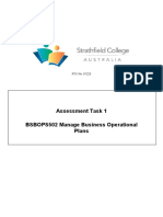 Assessment Task 1 BSBOPS502 Manage Business Operational Plans
