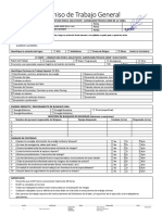 Permiso de Trabajo General - Retiro de Revestimiento