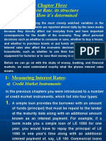 Chapter Three Interest Rate, Its Structure and How It's Determined