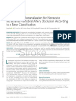 Endovascular Recanalization For Nonacute