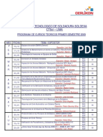 1er SEMESTRE TEORICOS 2009