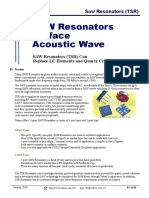 SAW Resonators Surface Acoustic Wave: Token
