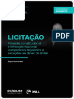 Licitação: previsão constitucional e infraconstitucional