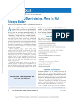 Fitness Focus: Overreaching/Overtraining: More Is Not Always Better