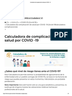 Calculadora de Complicación de Salud Por COVID - 19