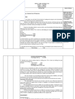 Date AND Time Learning Area Learning Competencie S Learning Tasks Mode of Delivery