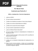 Práctica 3 - CEPAL, el subdesarrollo y teoría de la Dependencia