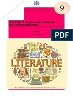 ENGLISH 9: Anglo-American and Philippine Literature: Quarter 1 Learner's Material