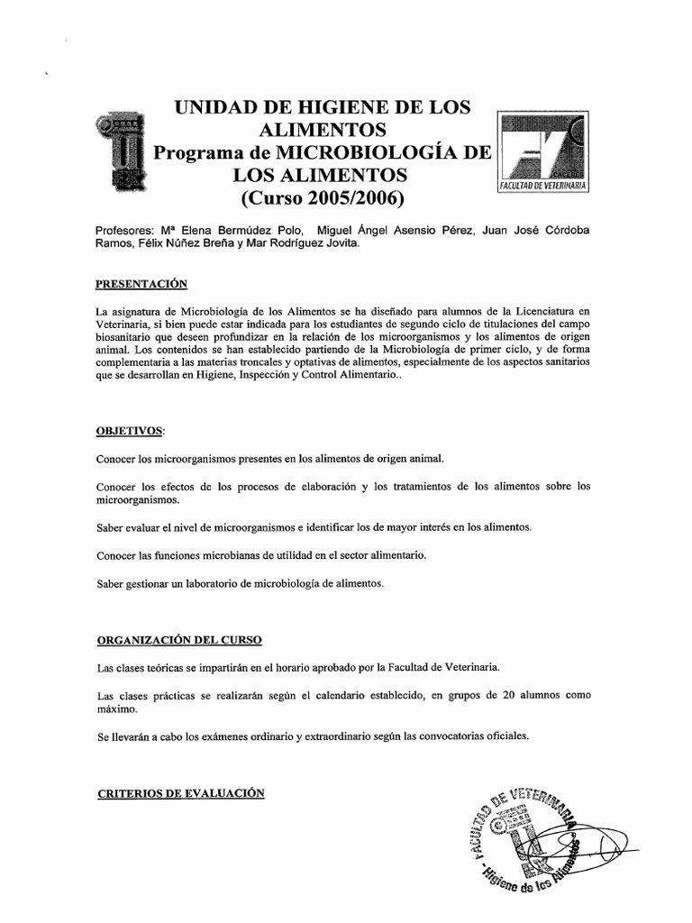 Microbiologia de Los Alimentos | PDF