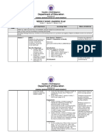 Department of Education: Weekly Home Learning Plan