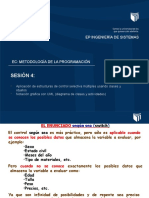 METODOLOGÍA DE LA PROGRAMACIÓN - CONTROL SEGÚN SEA Y EJEMPLOS EN JAVA