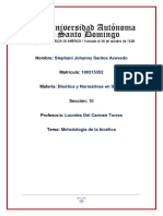 Metodologia de La Bioetica