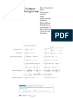 10. Technique of integration