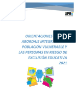 Orientacion Abordaje Integral Poblacion Vulnerable Riesgo Exclusion Educativa